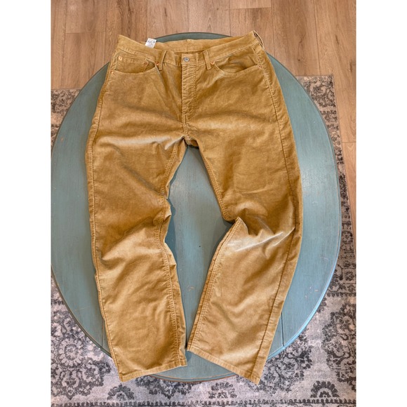 Levi's Other - Levis 505 Regular Fit Corduroy Pants Mens 36x30 Tan Harvest Gold Straight Leg